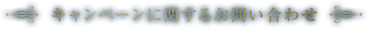 キャンペーンに関するお問い合わせ
